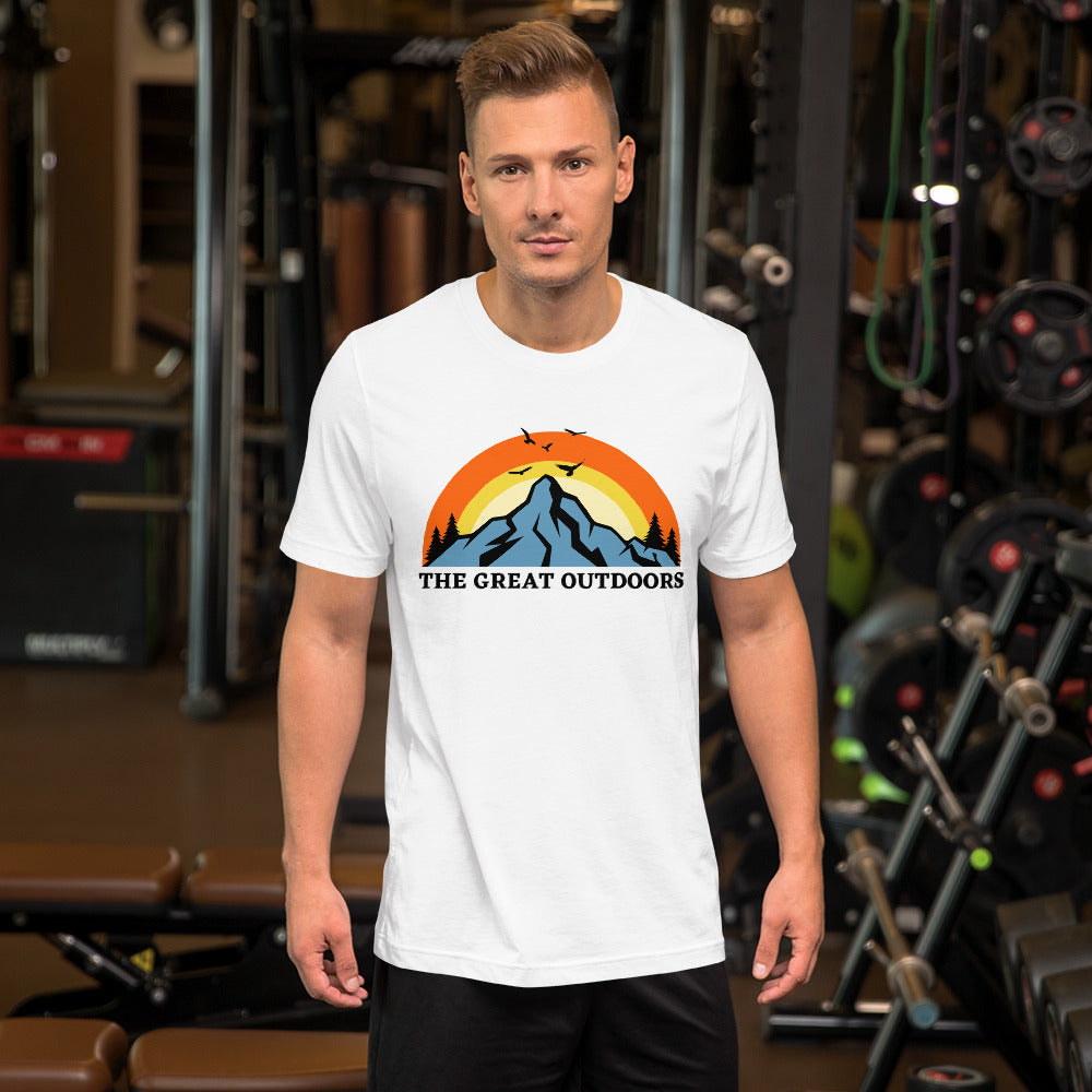 The Great Outdoors mountain top Unisex t-shirt