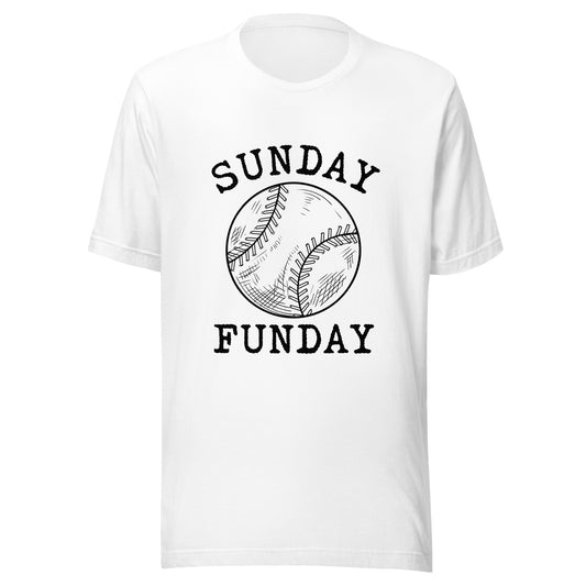 Sunday Funday Baseball Unisex t-shirt