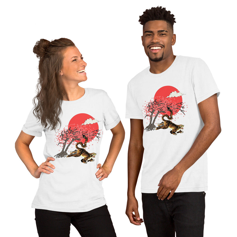 Cherry Blossom Tiger Unisex t-shirt