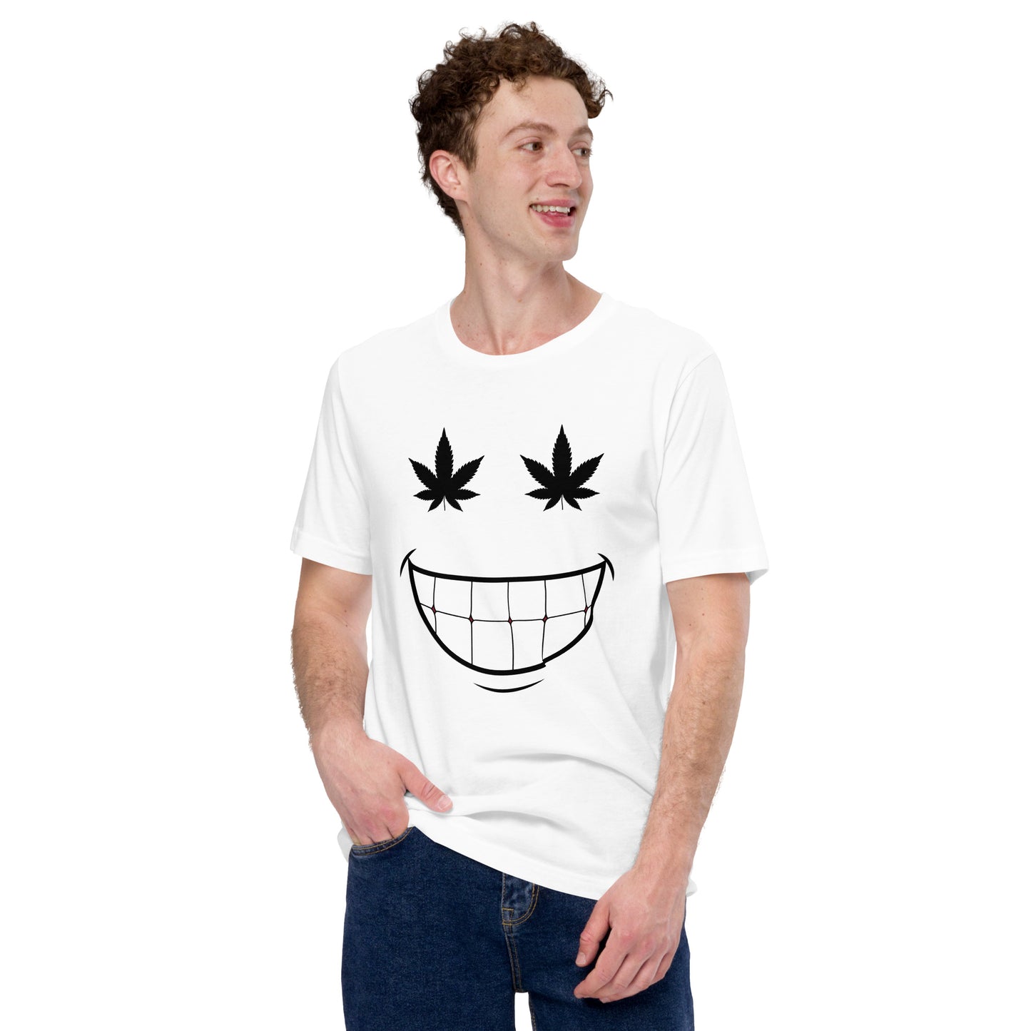 Cannabis Weed Smiley Face Unisex t-shirt