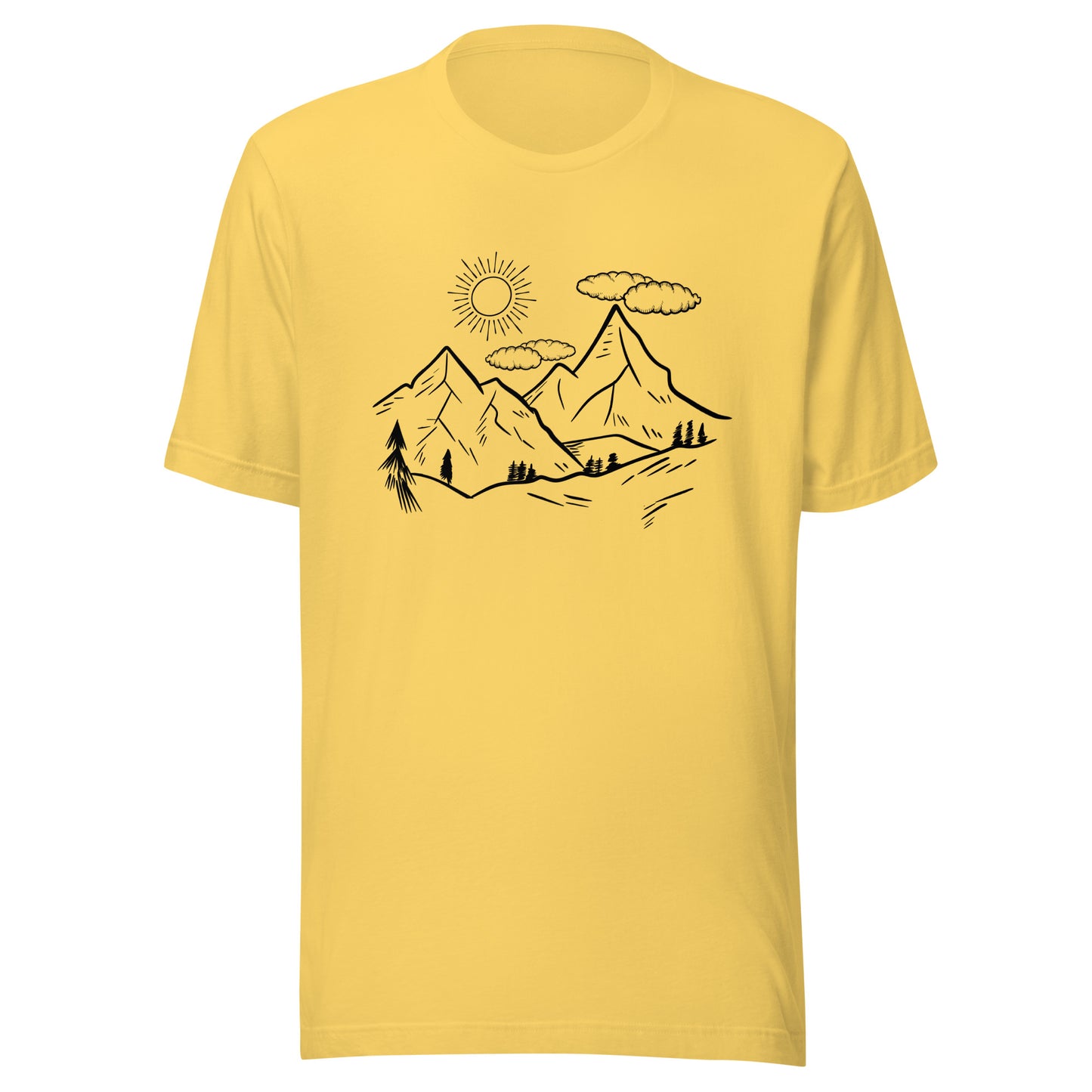 The Great Outdoors mountain tops Unisex t-shirt