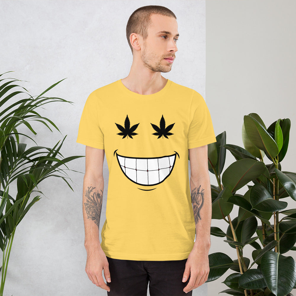 Cannabis Weed Smiley Face Unisex t-shirt