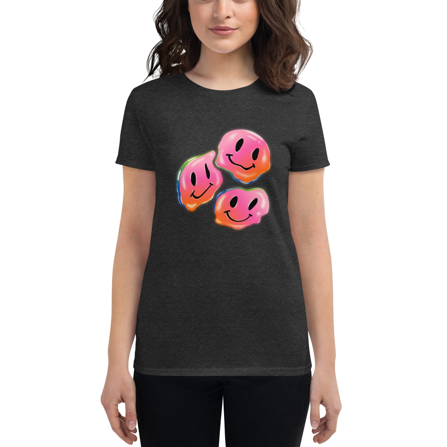 Rainbow Smiley Emojis Women's short sleeve t-shirt