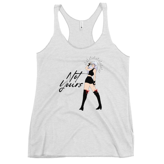 NOT Yours Japanese Anime Girl Women's Racerback Tank