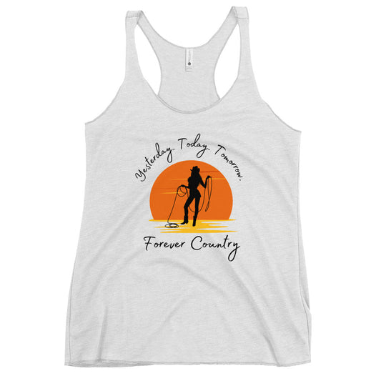 Forever Country - Cowgirl Up Women's Racerback Tank