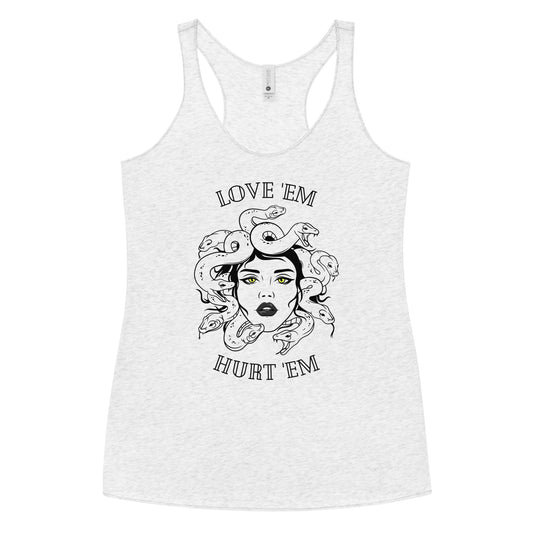 Medusa - Love 'em Hurt 'em Women's Racerback Tank