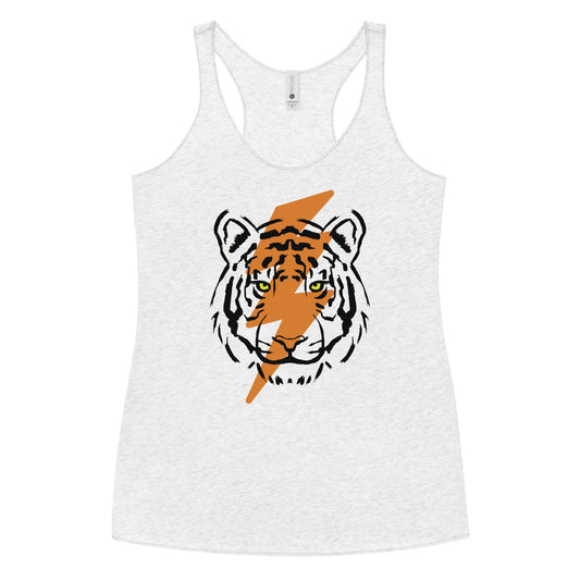 Tiger Bolt Orange Women's Racerback Tank