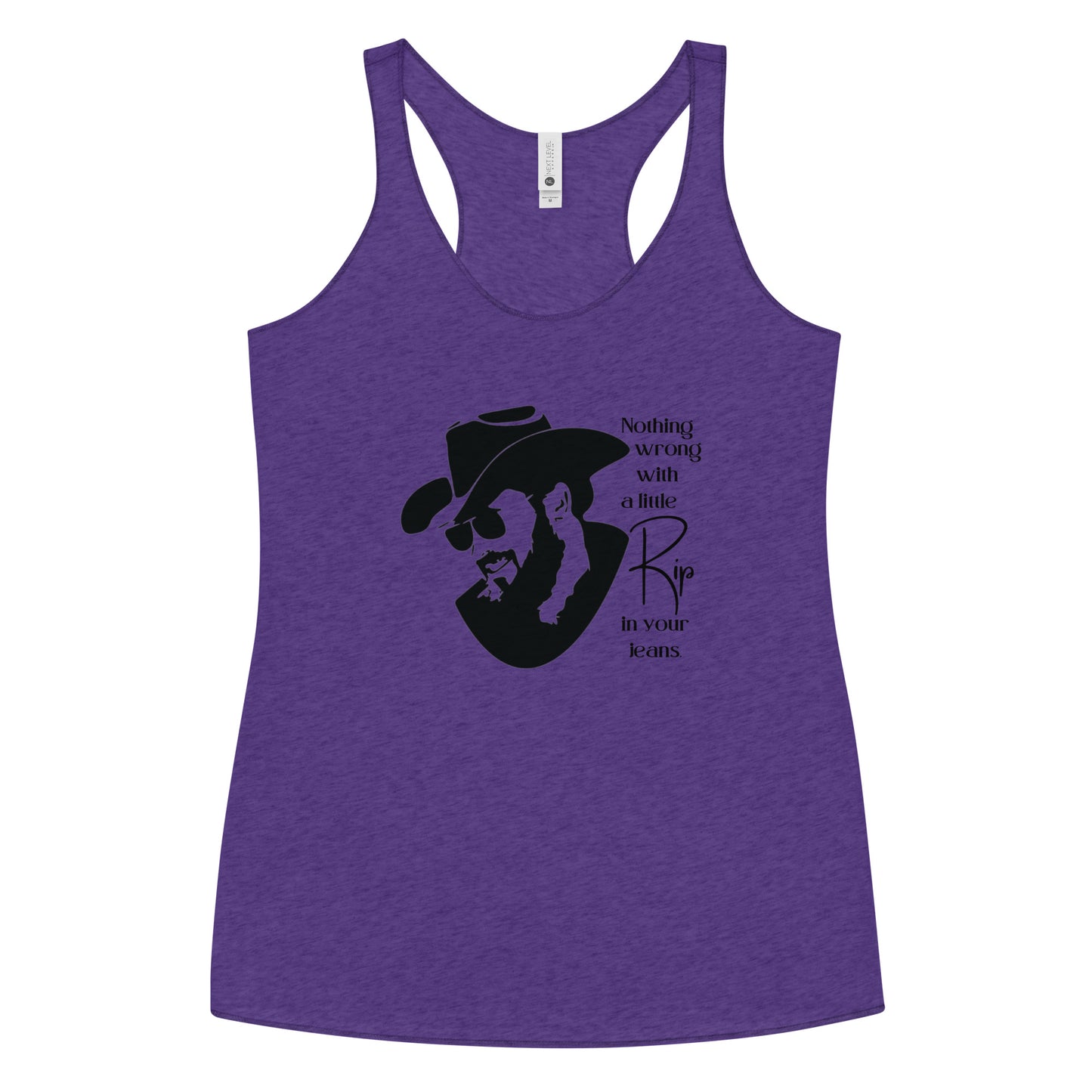 A little Rip in your jeans Women's Racerback Tank
