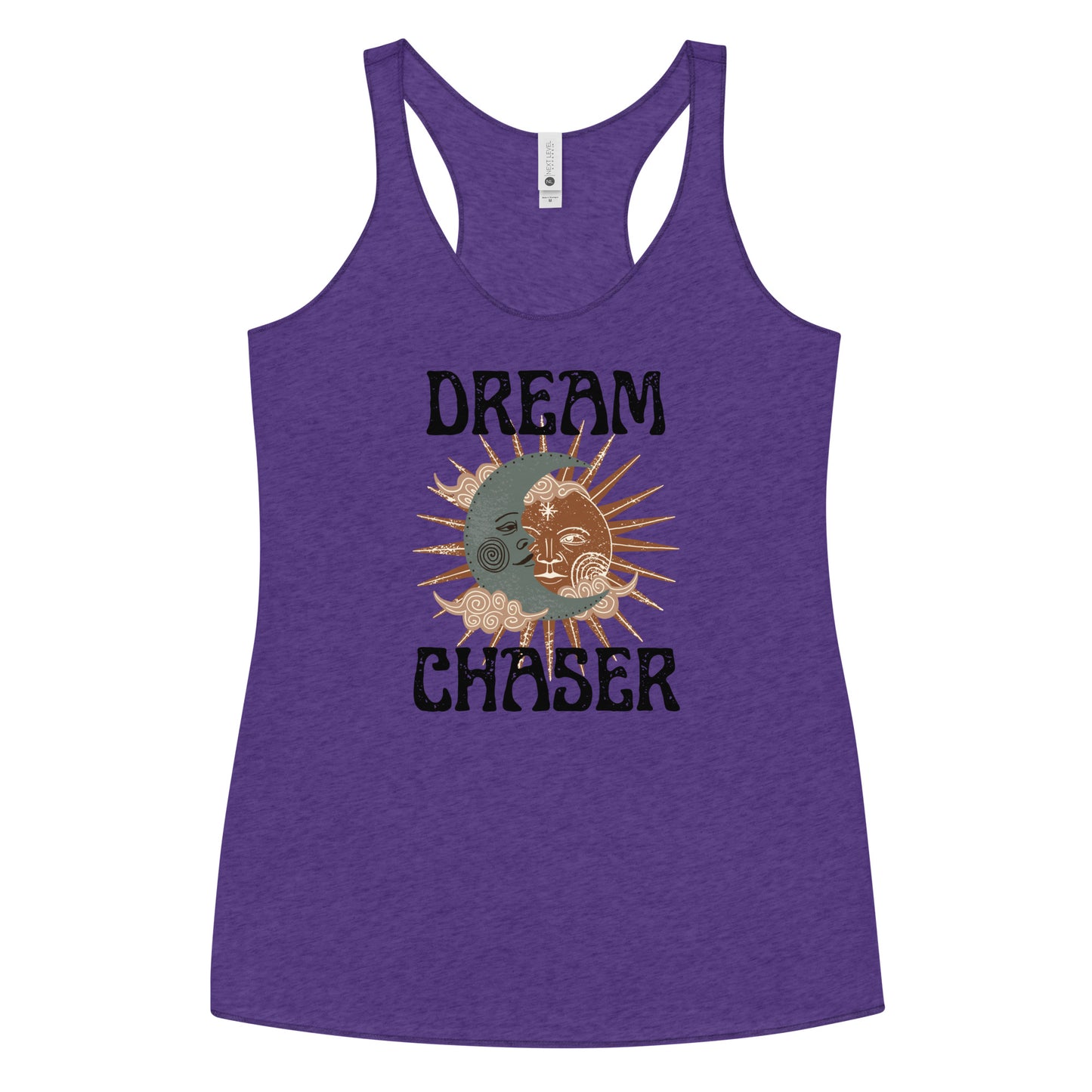 Dream Chaser sun moon Women's Racerback Tank