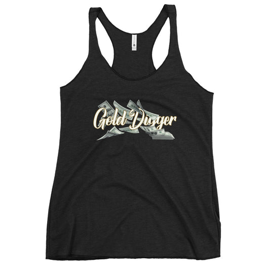 Gold Digger Cash flow Women's Racerback Tank