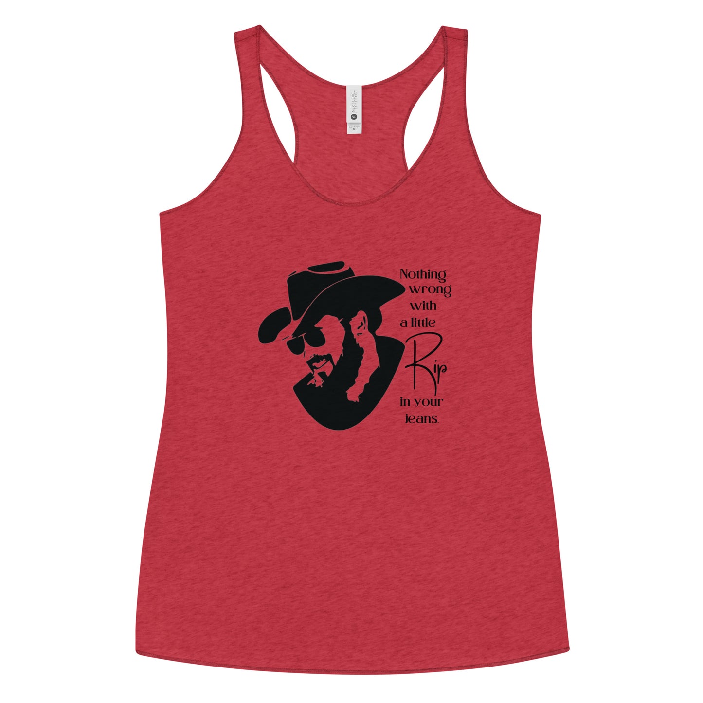A little Rip in your jeans Women's Racerback Tank
