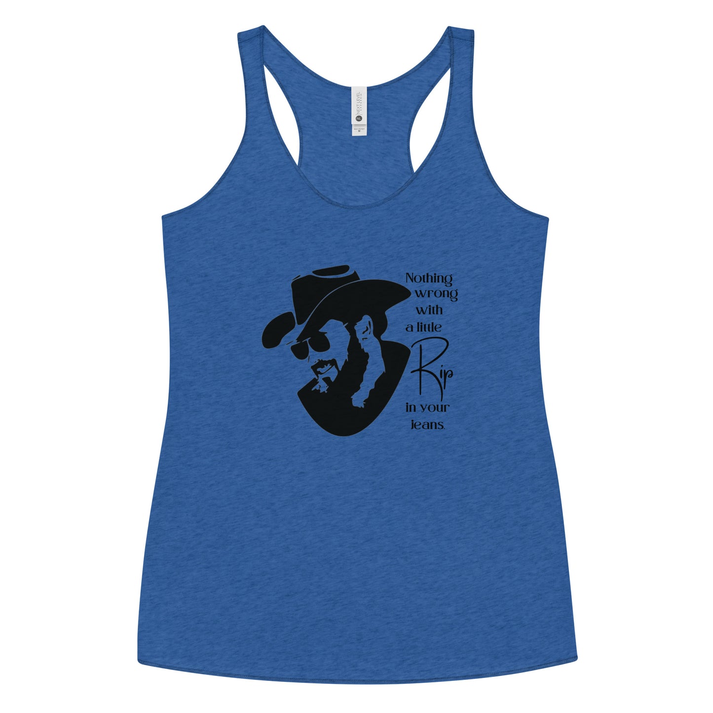 A little Rip in your jeans Women's Racerback Tank