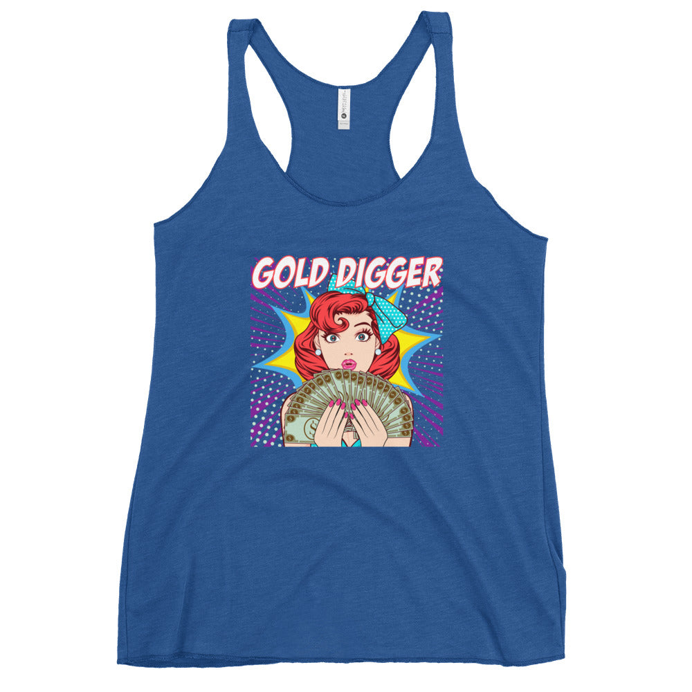 GOLD DIGGER pop art Women's Racerback Tank