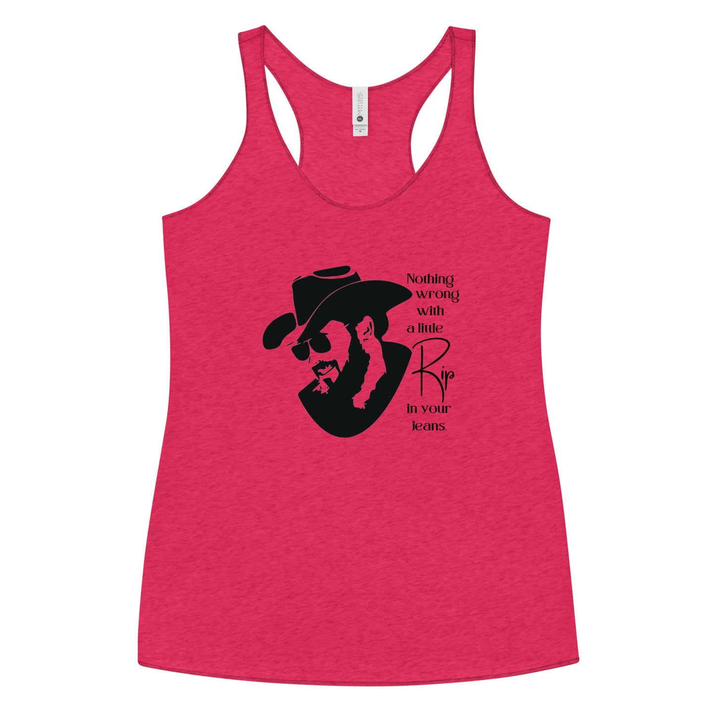 A little Rip in your jeans Women's Racerback Tank