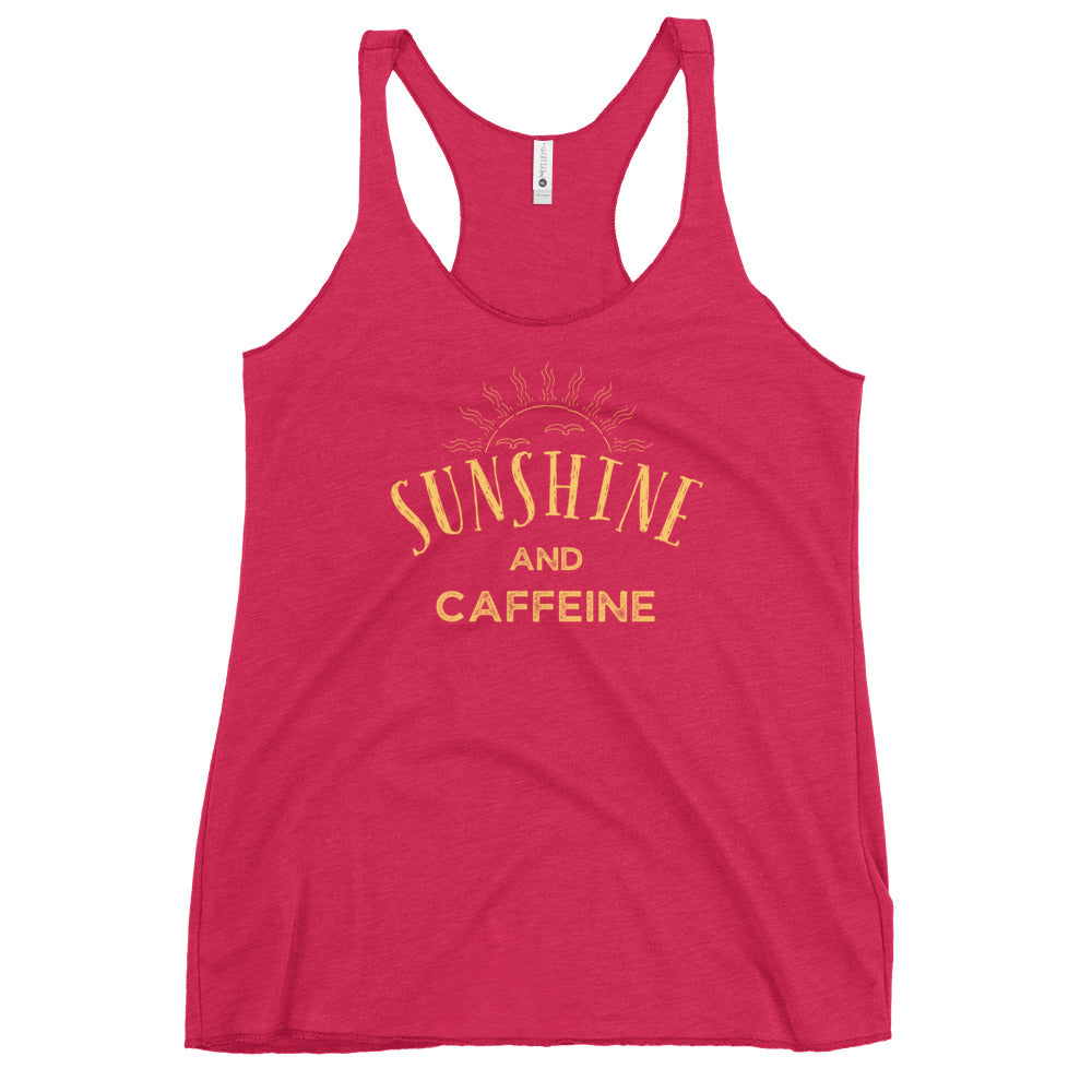 Sunshine and CAFFEINE Women's Racerback Tank