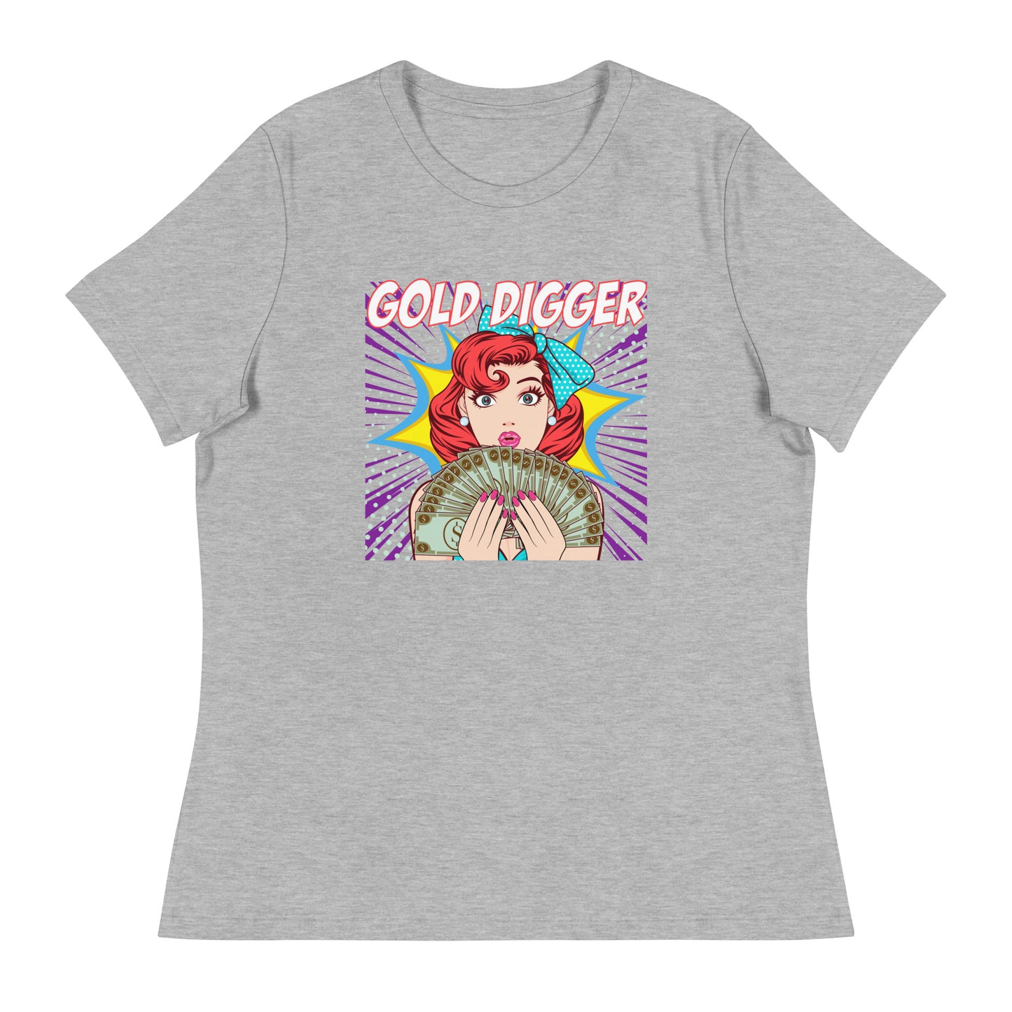 GOLD DIGGER pop art Women's Relaxed T-Shirt