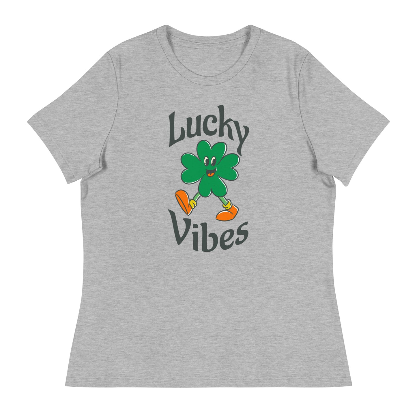 Lucky Vibes Clover Women's Relaxed T-Shirt