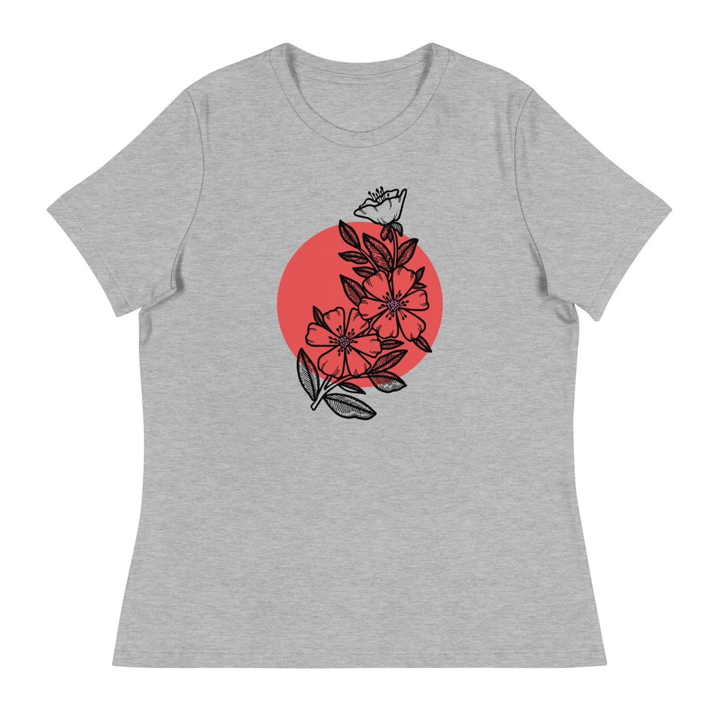 Cherry Blossom Japanese Sun Women's Relaxed T-Shirt