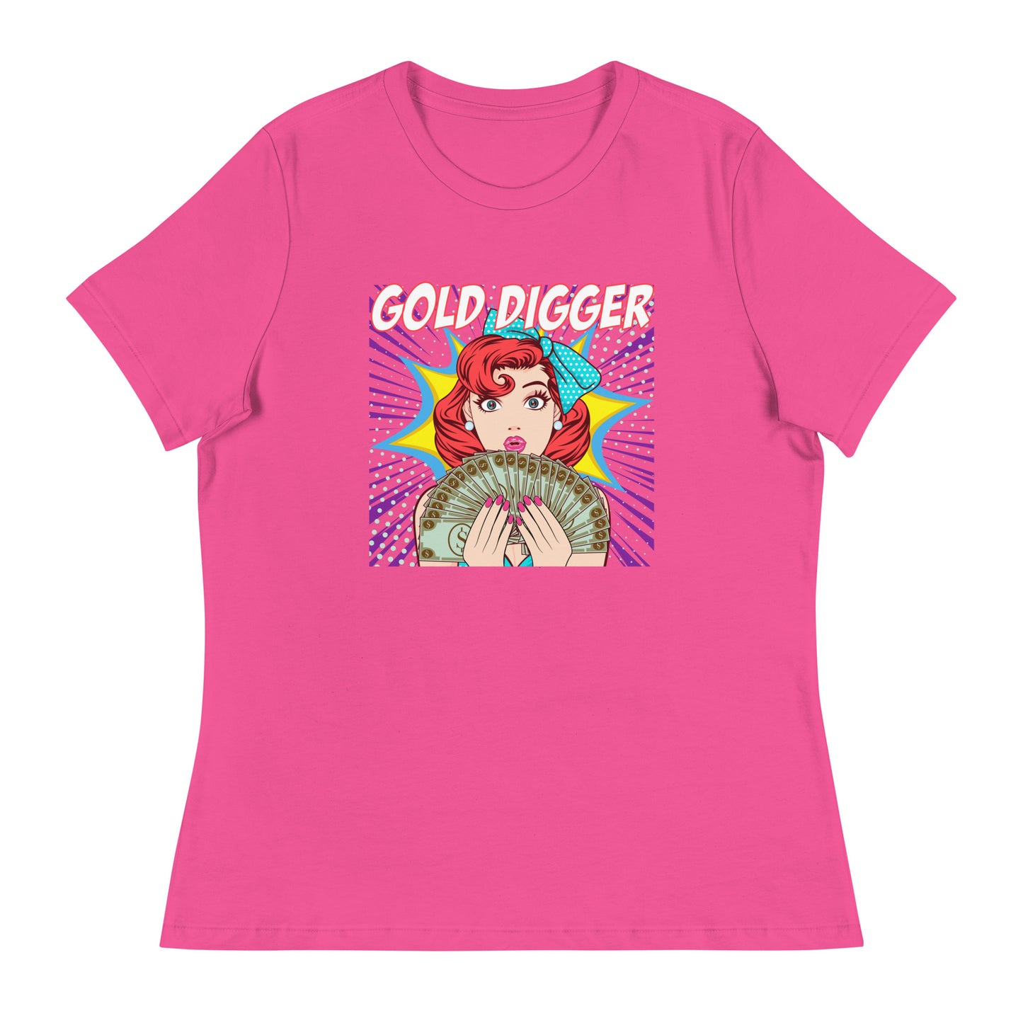GOLD DIGGER pop art Women's Relaxed T-Shirt