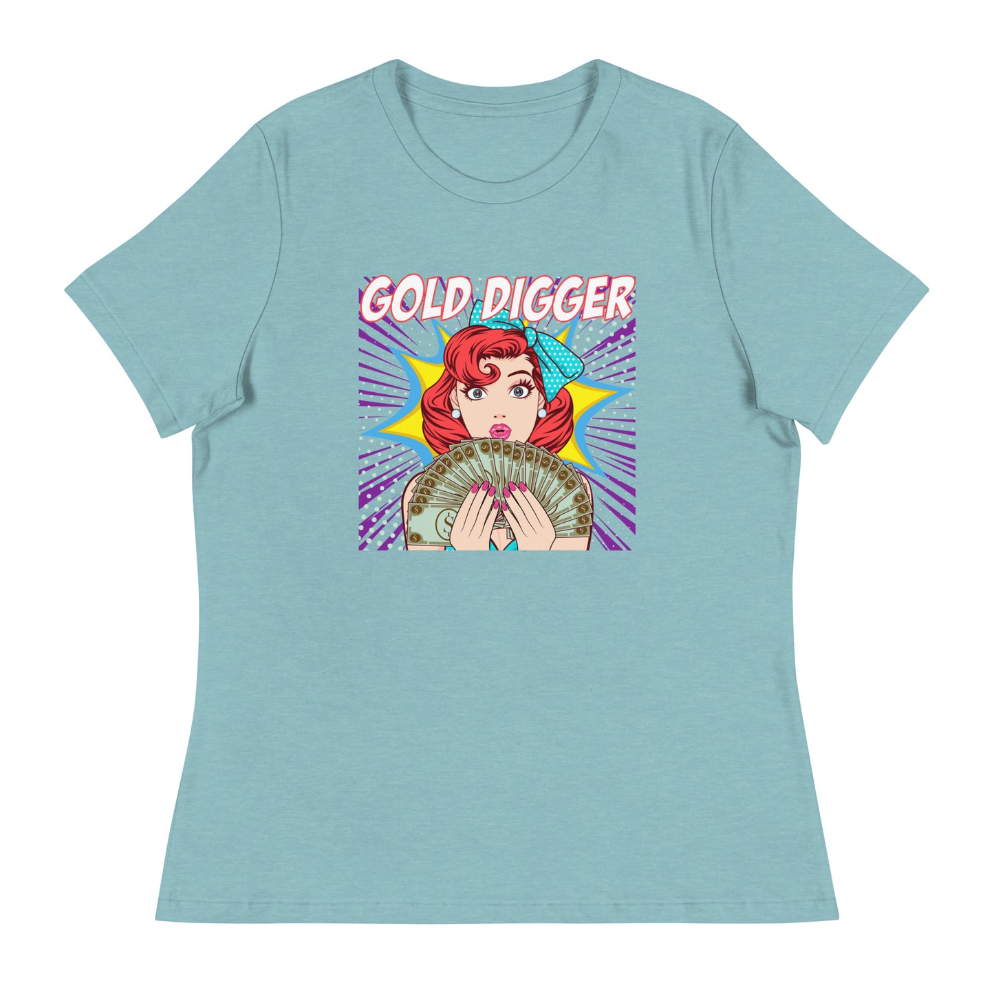 GOLD DIGGER pop art Women's Relaxed T-Shirt