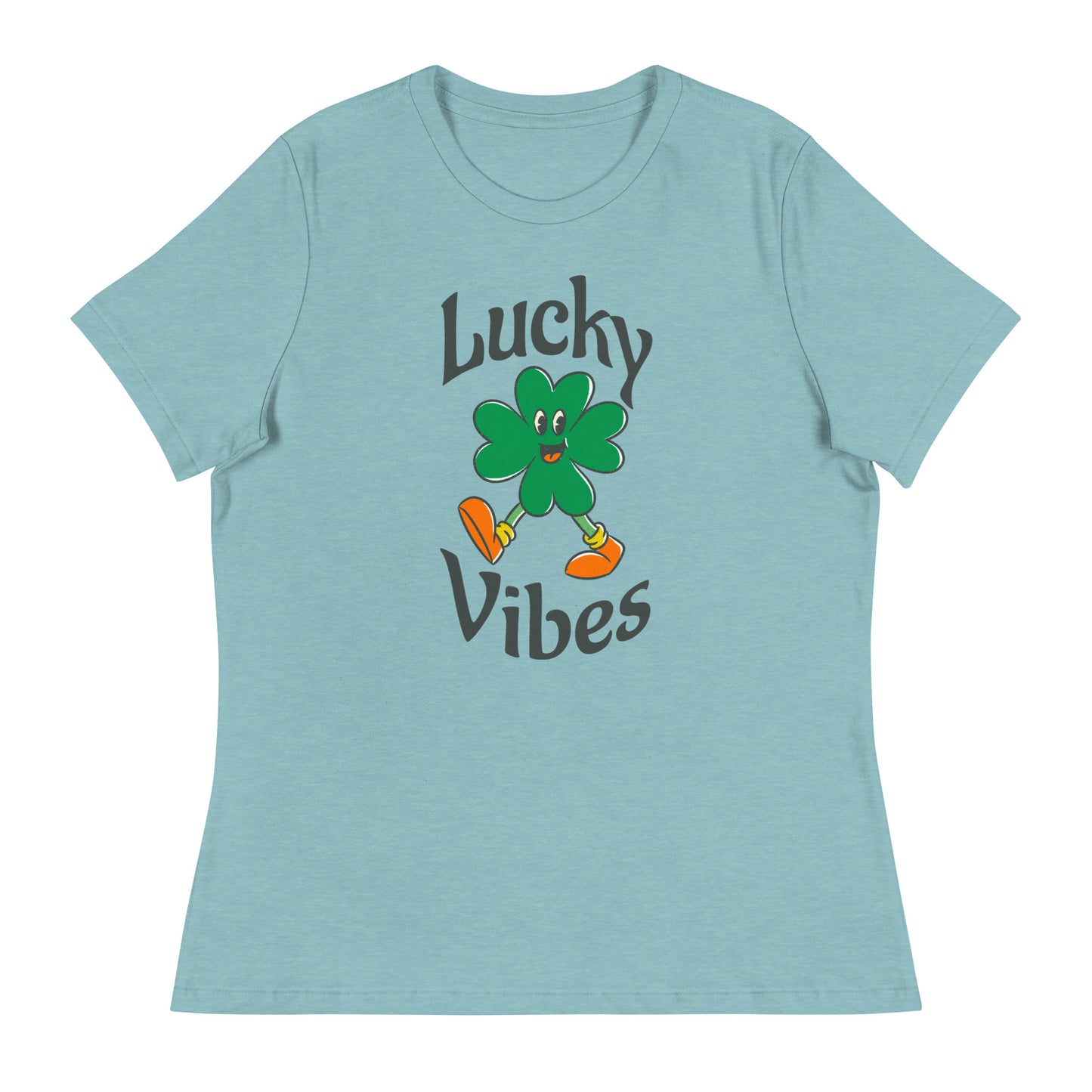 Lucky Vibes Clover Women's Relaxed T-Shirt
