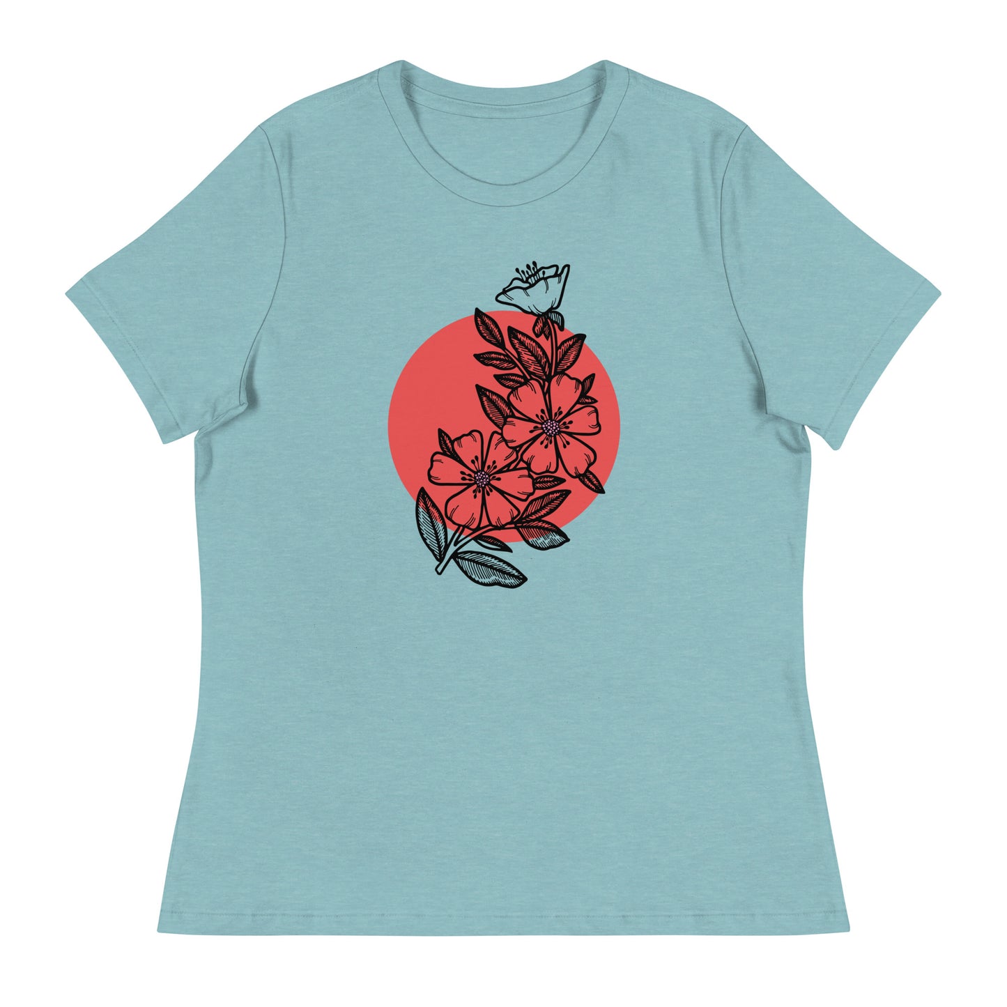 Cherry Blossom Japanese Sun Women's Relaxed T-Shirt