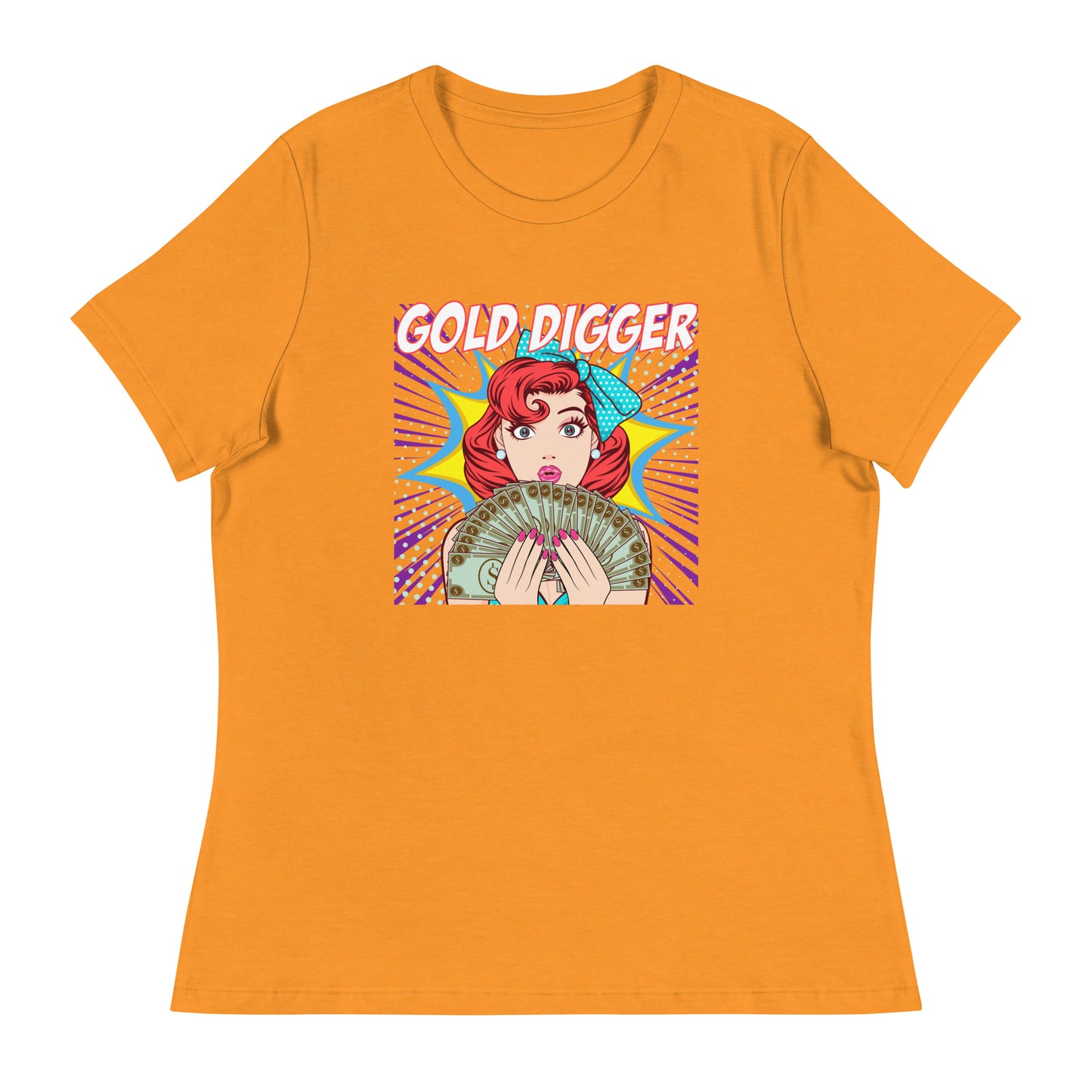 GOLD DIGGER pop art Women's Relaxed T-Shirt