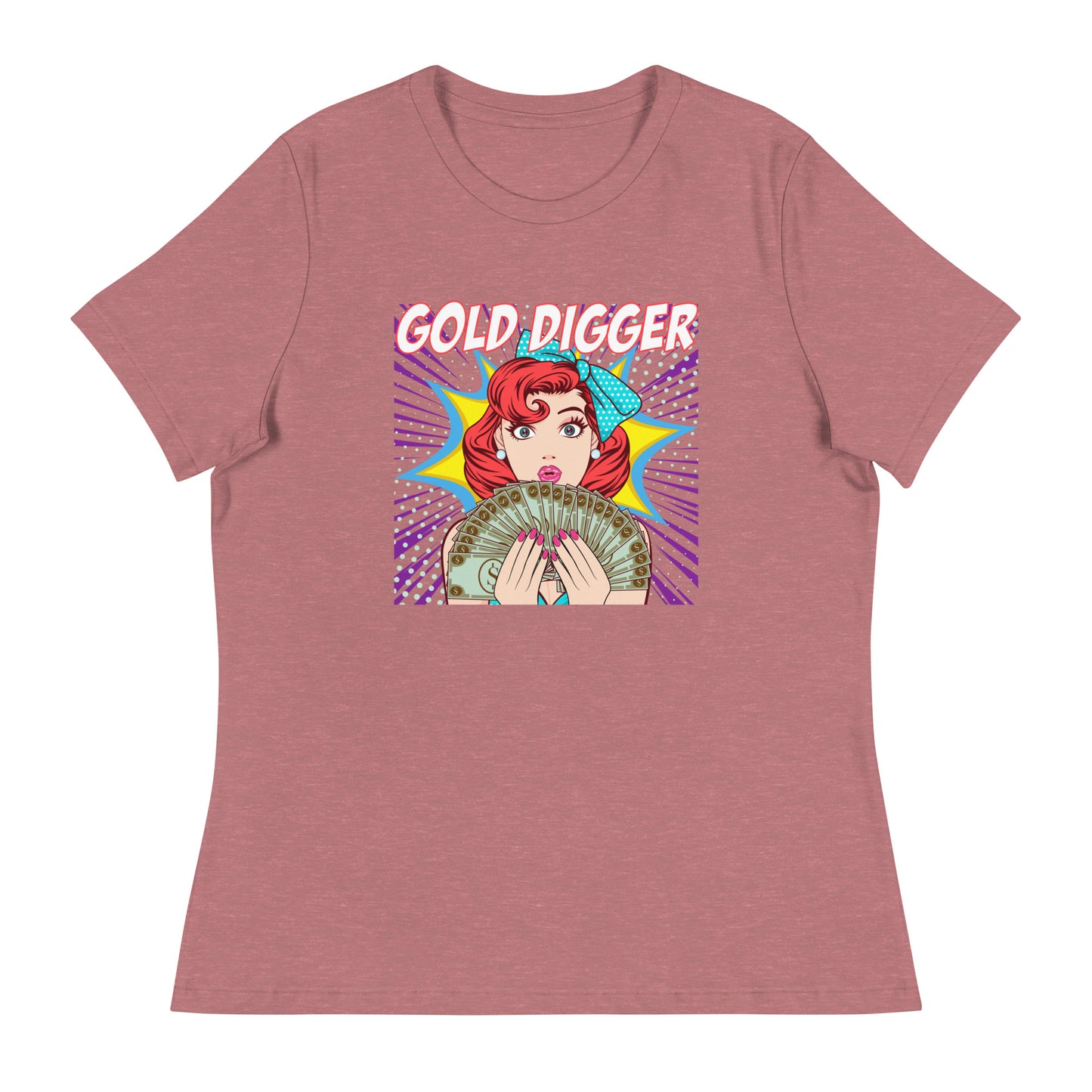 GOLD DIGGER pop art Women's Relaxed T-Shirt