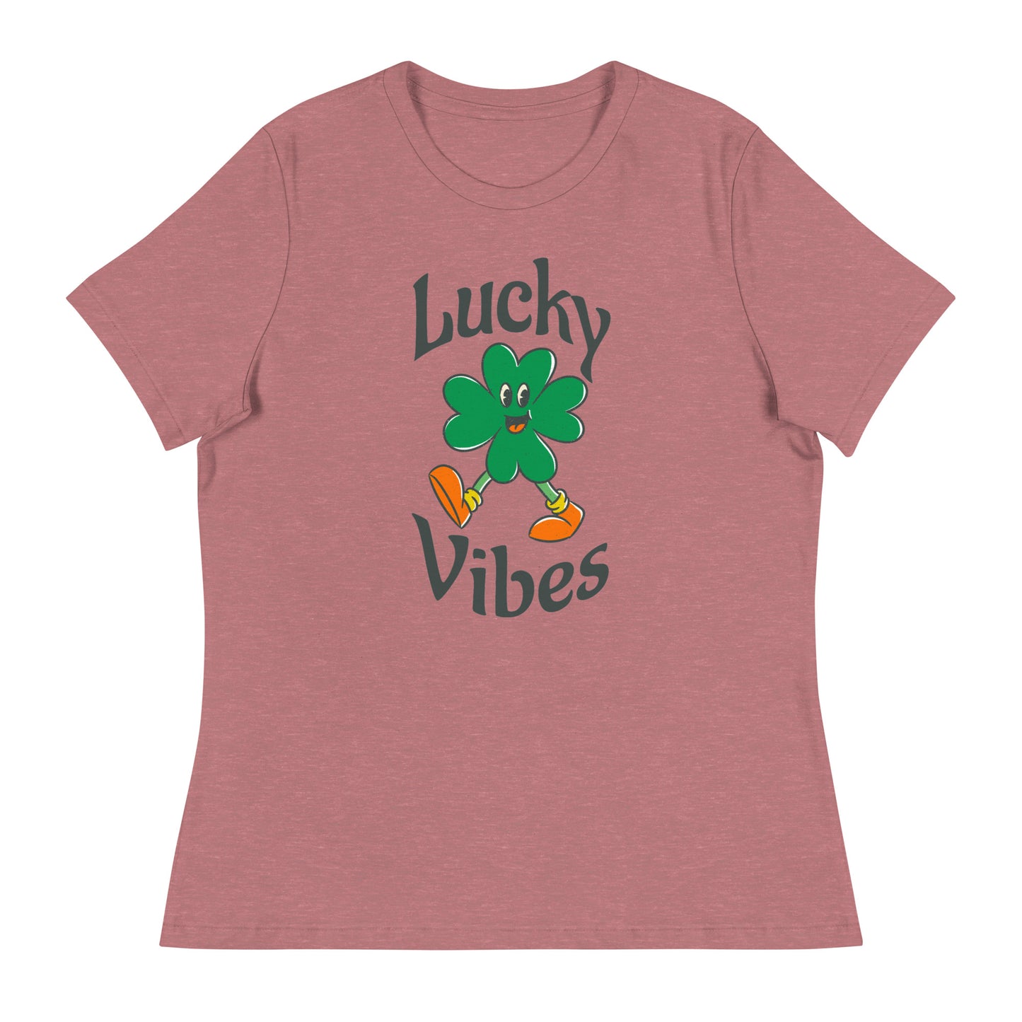 Lucky Vibes Clover Women's Relaxed T-Shirt