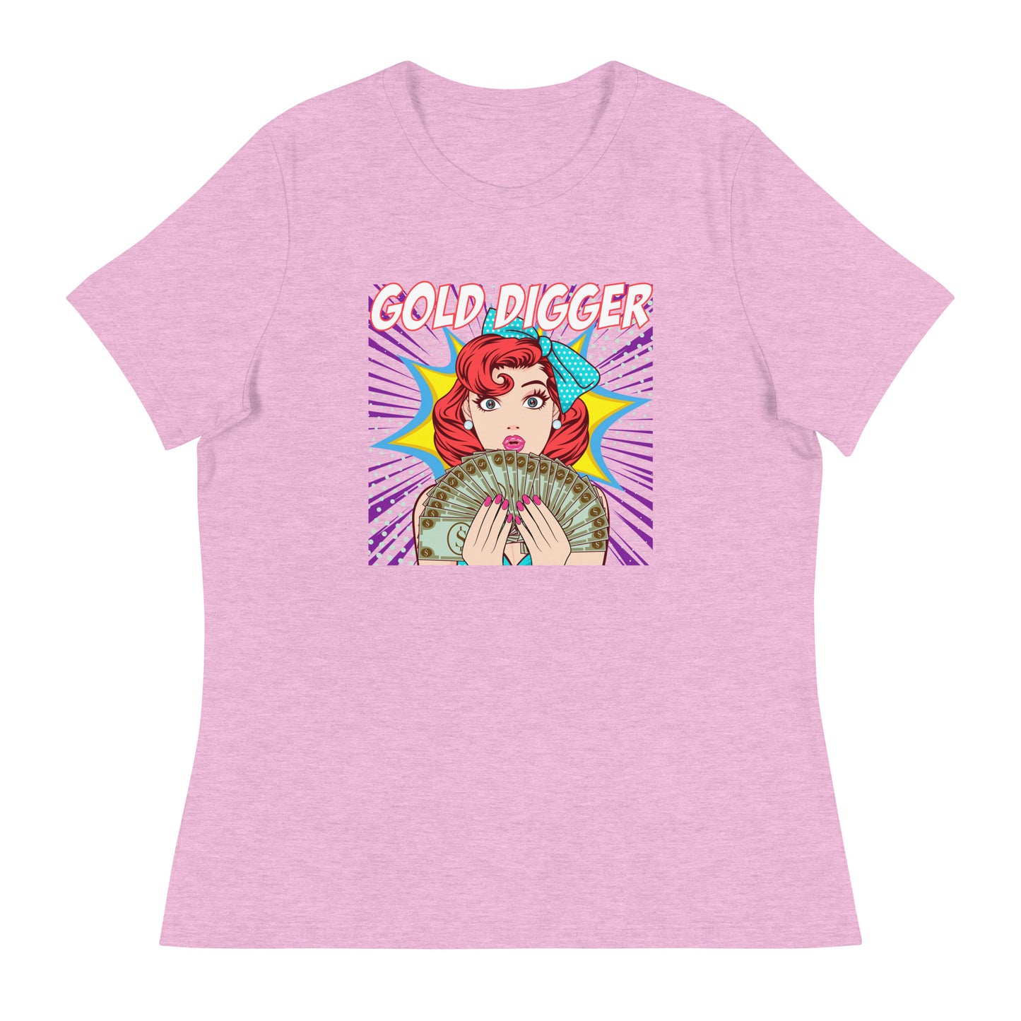 GOLD DIGGER pop art Women's Relaxed T-Shirt