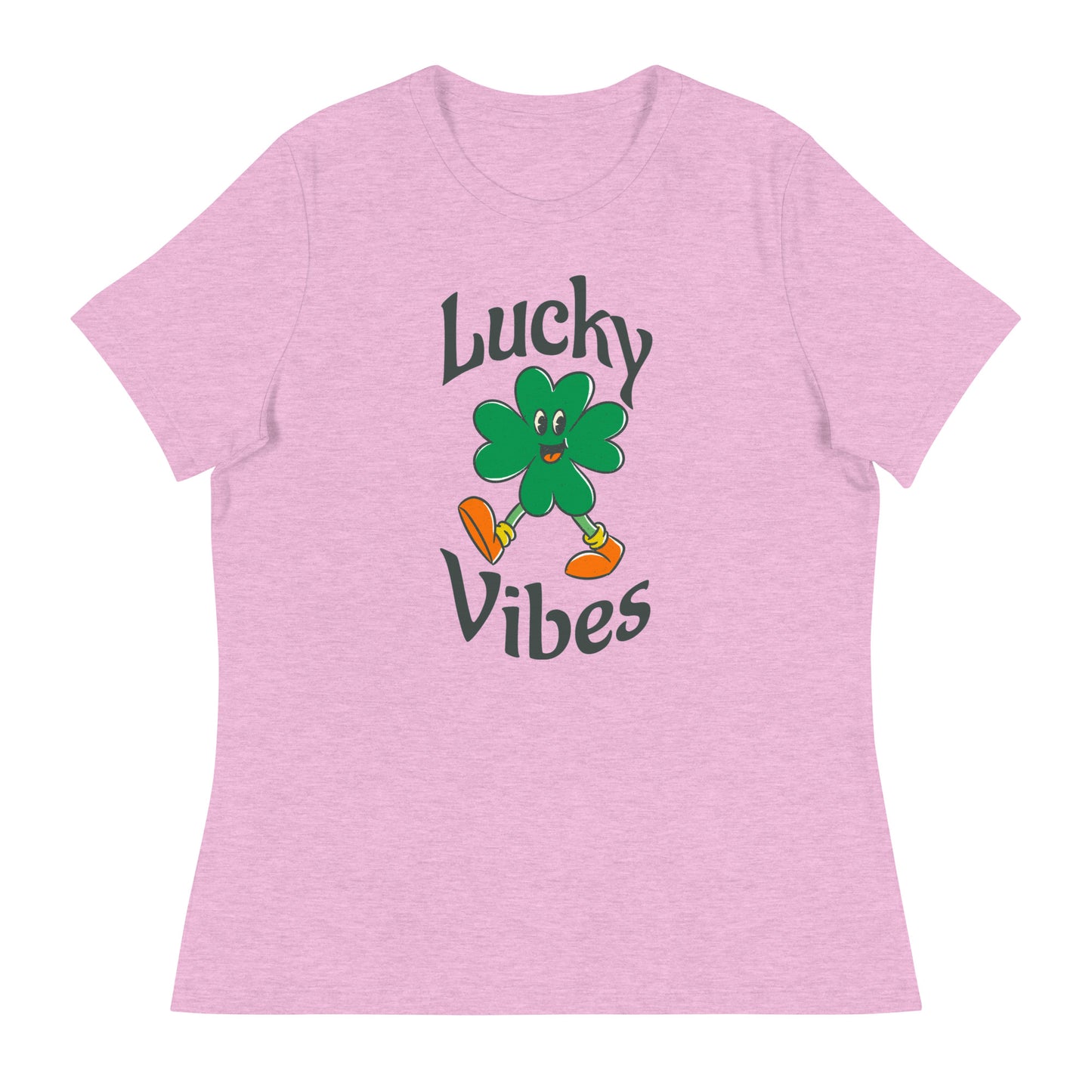 Lucky Vibes Clover Women's Relaxed T-Shirt