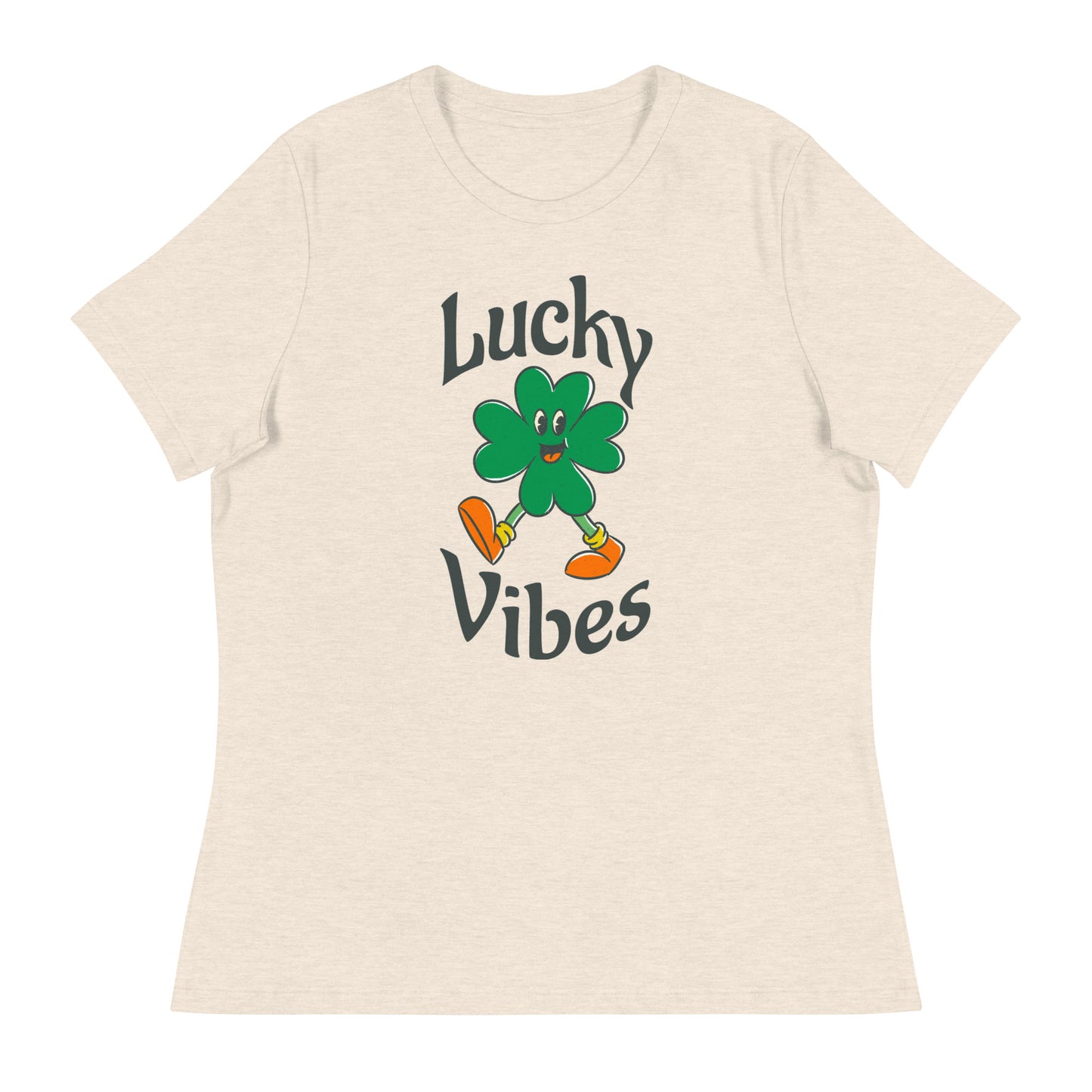 Lucky Vibes Clover Women's Relaxed T-Shirt