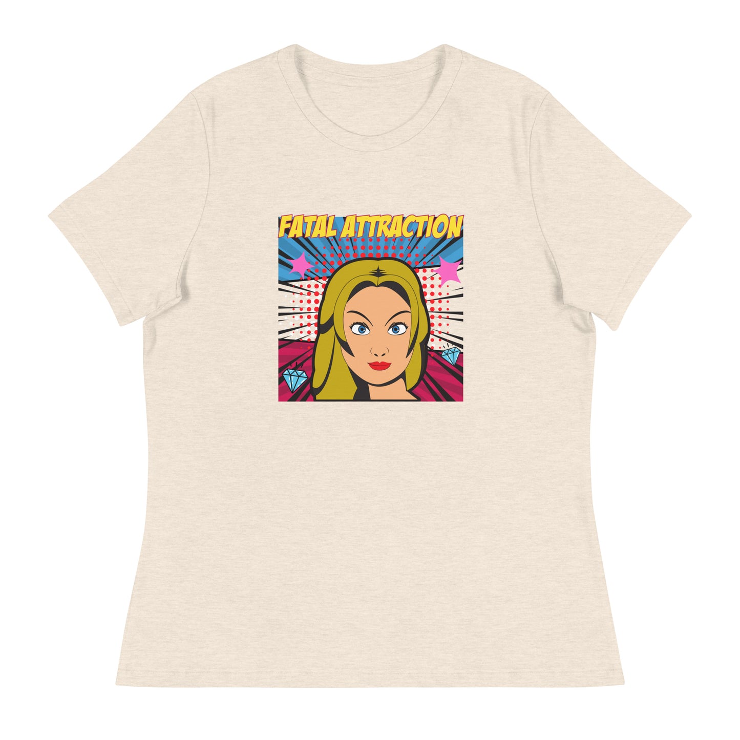 Fatal Attraction pop art Women's Relaxed T-Shirt