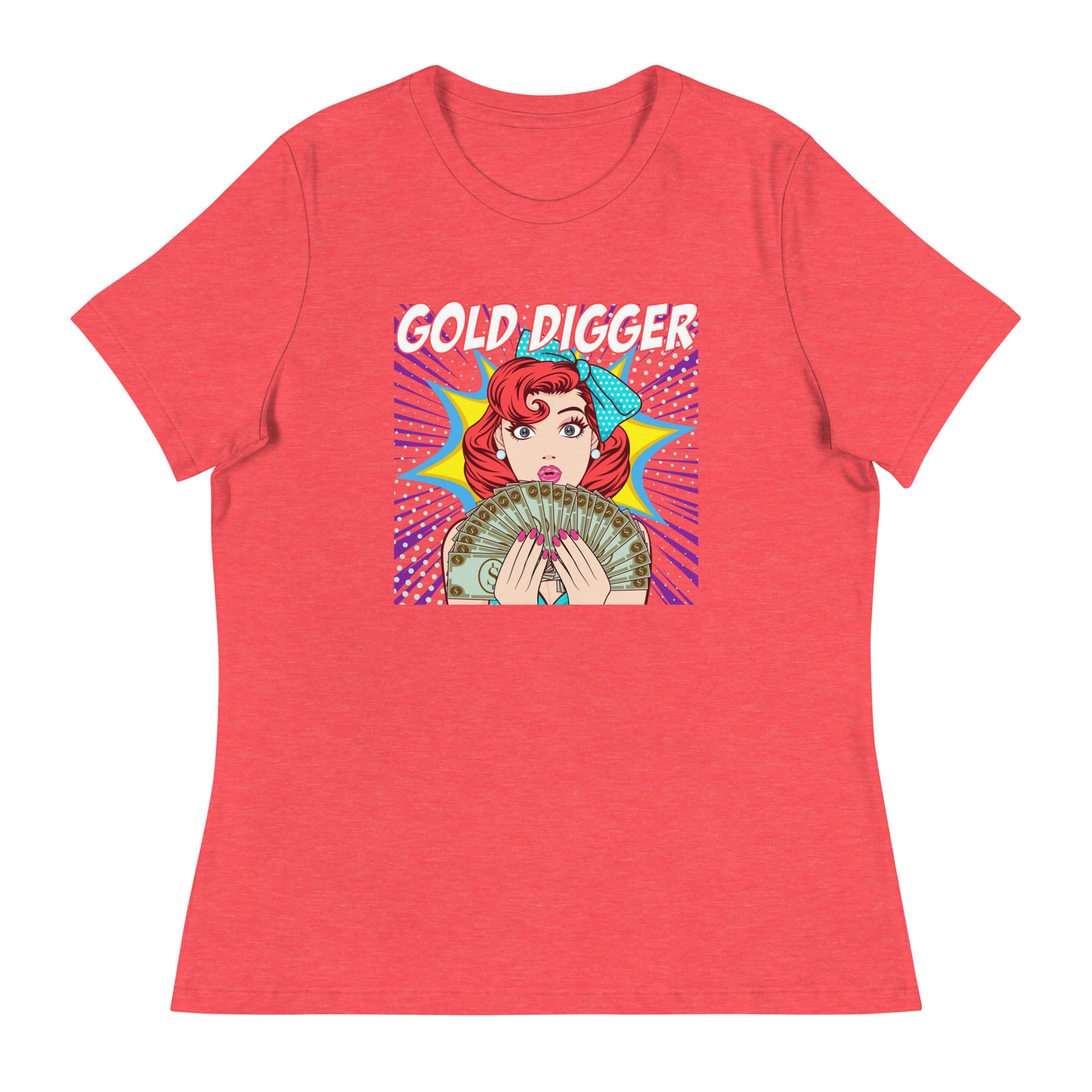 GOLD DIGGER pop art Women's Relaxed T-Shirt