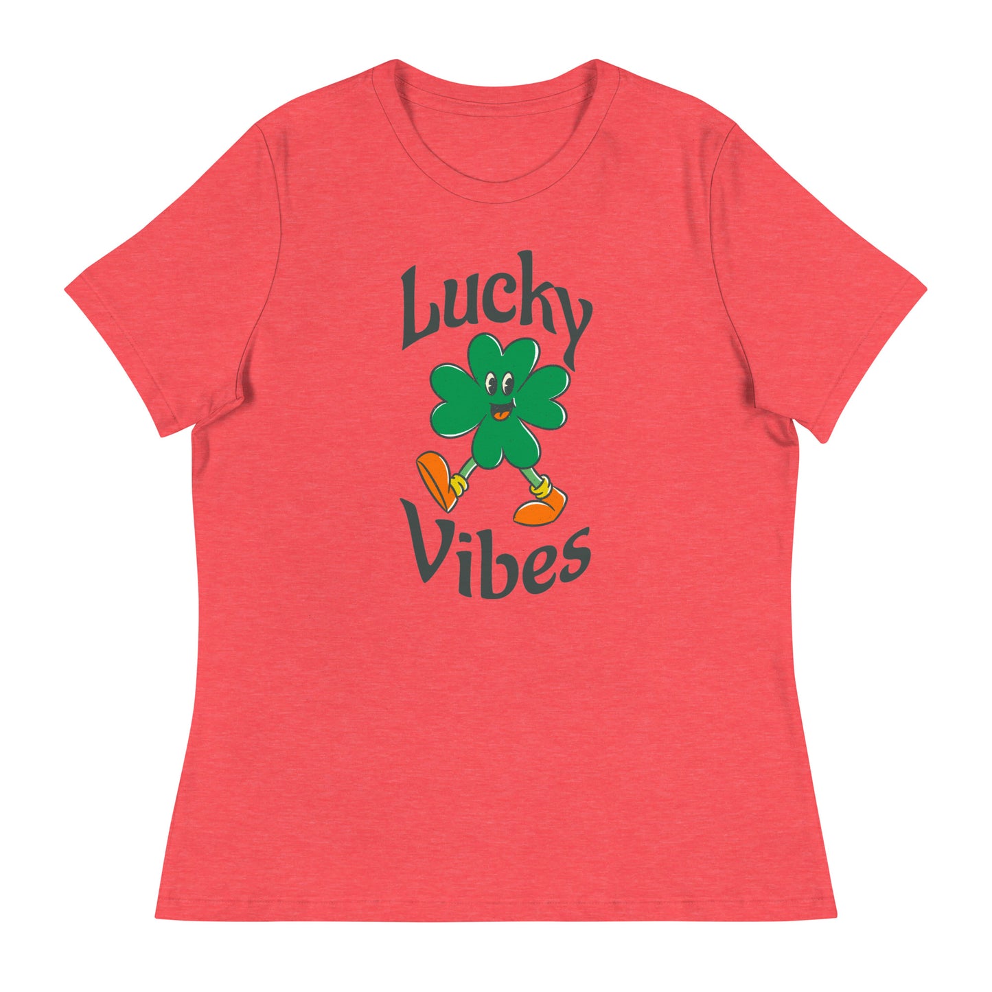 Lucky Vibes Clover Women's Relaxed T-Shirt
