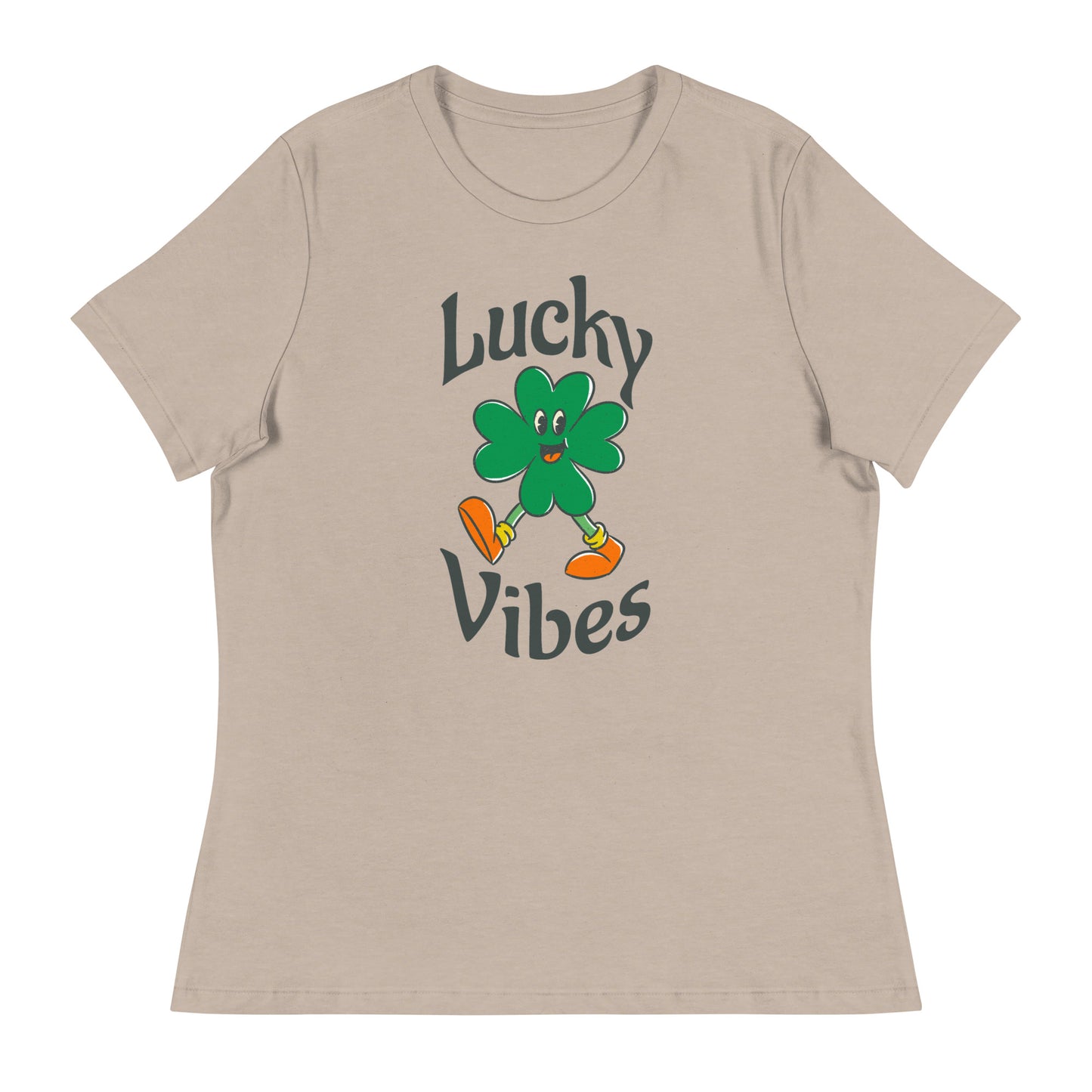 Lucky Vibes Clover Women's Relaxed T-Shirt