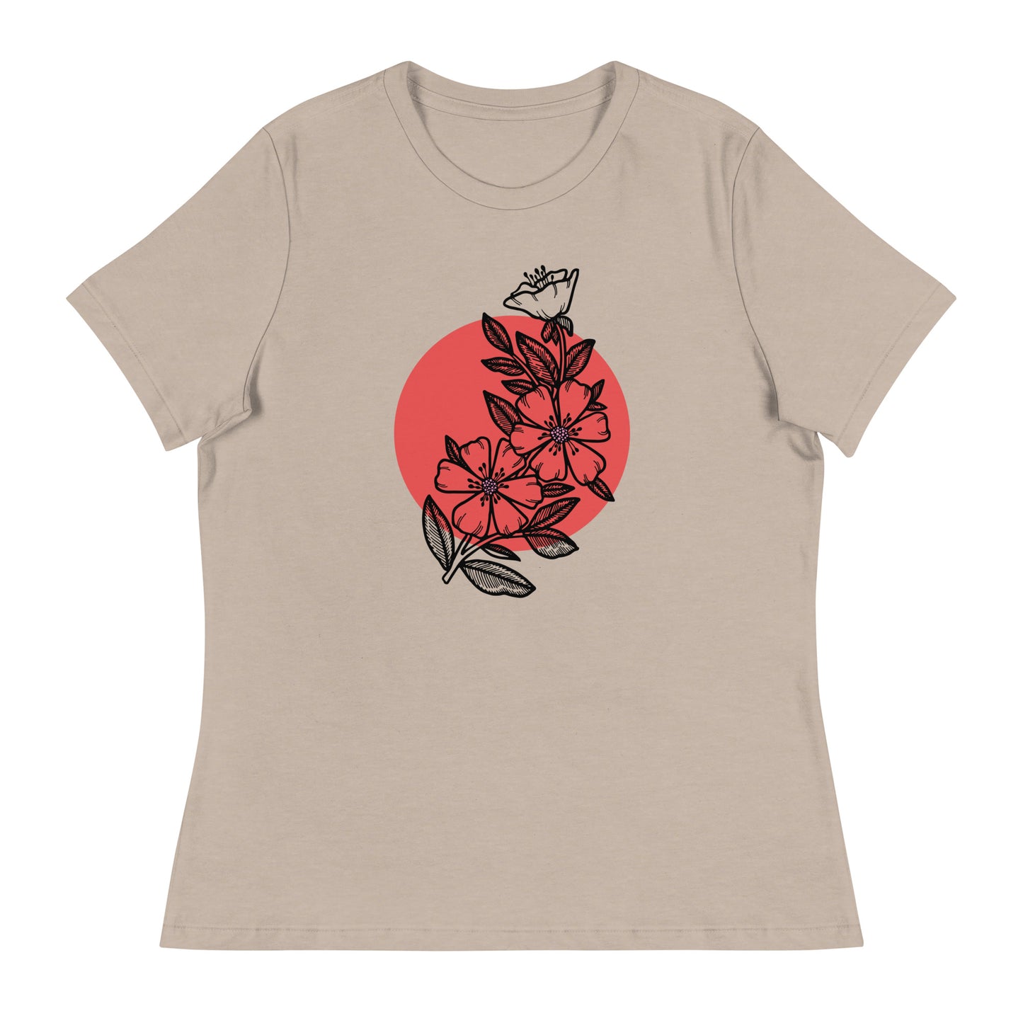 Cherry Blossom Japanese Sun Women's Relaxed T-Shirt