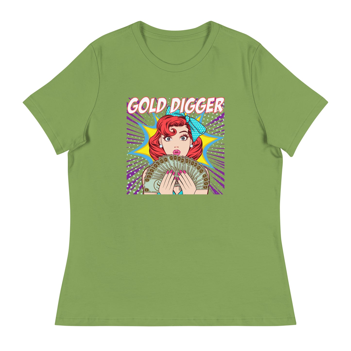 GOLD DIGGER pop art Women's Relaxed T-Shirt
