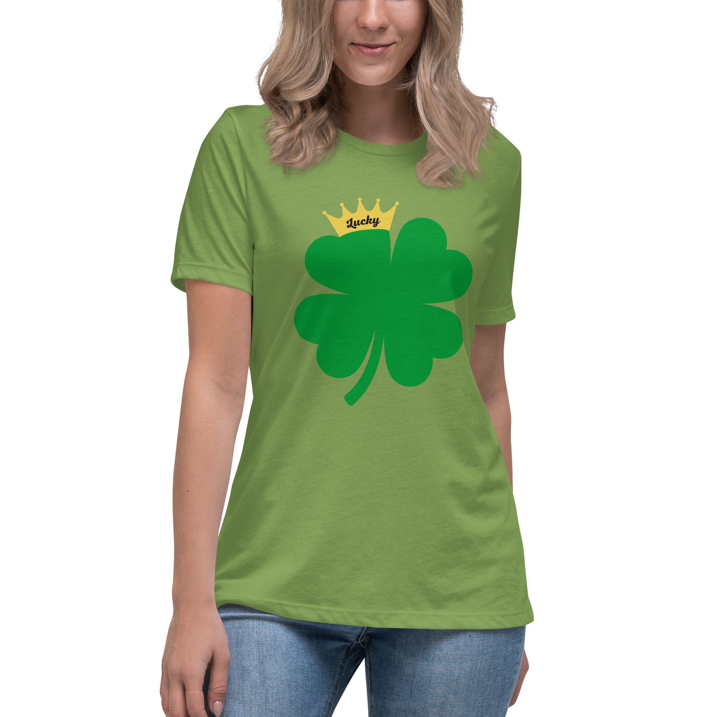 Lucky Crown Clover Women's Relaxed T-Shirt