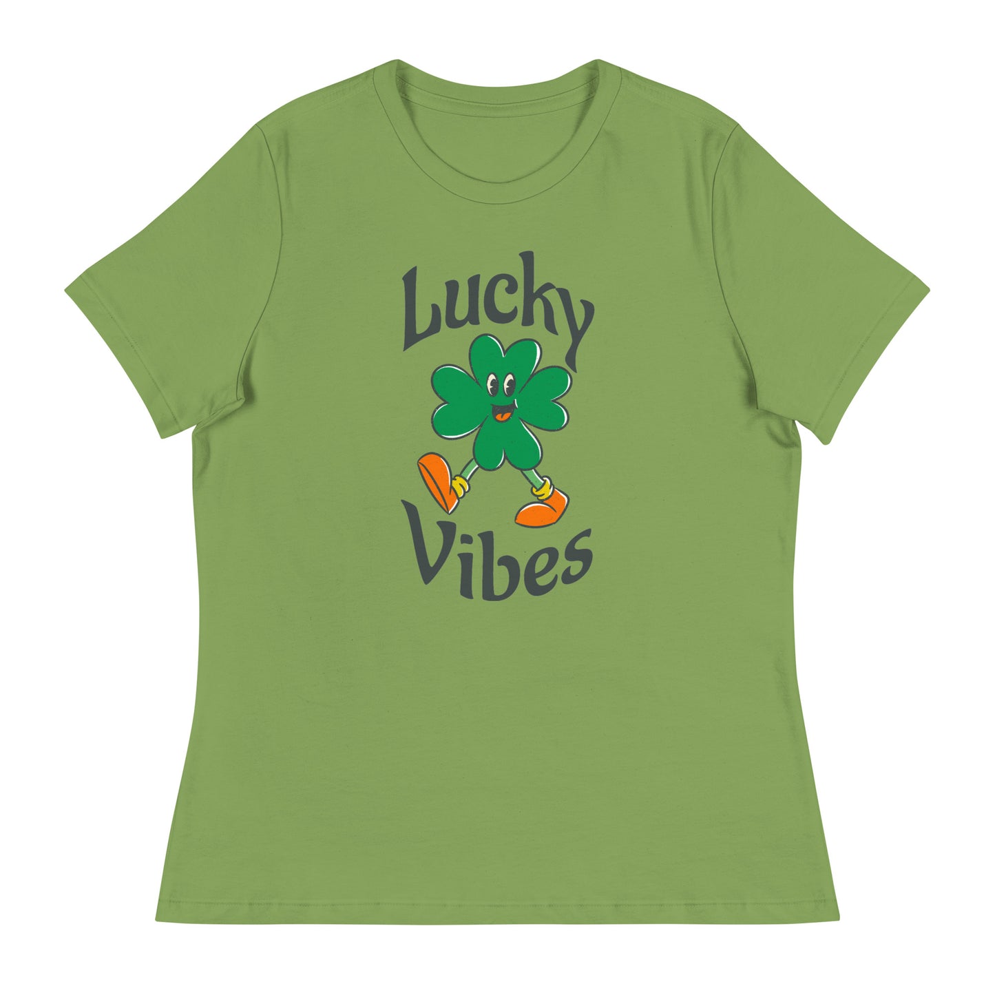 Lucky Vibes Clover Women's Relaxed T-Shirt