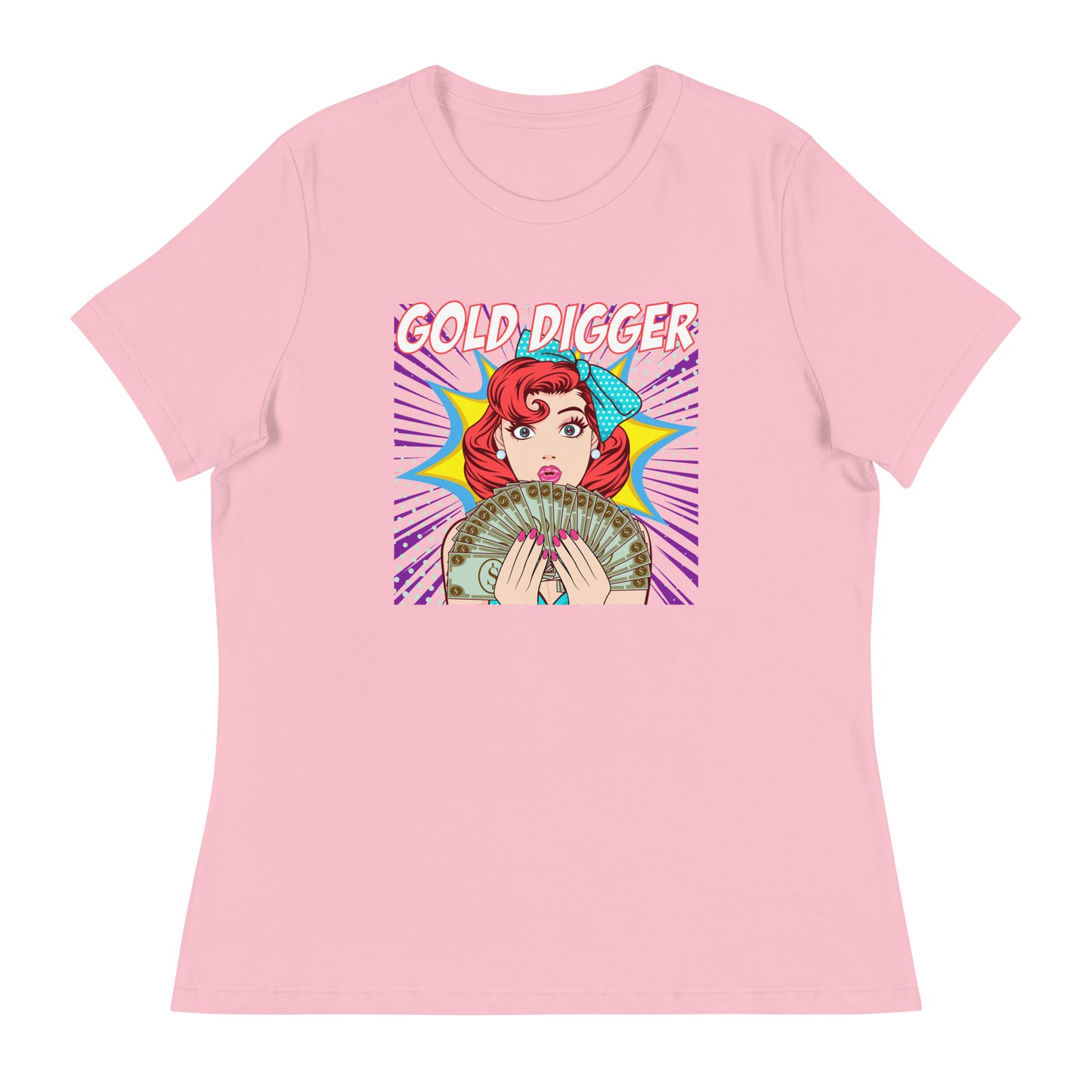 GOLD DIGGER pop art Women's Relaxed T-Shirt