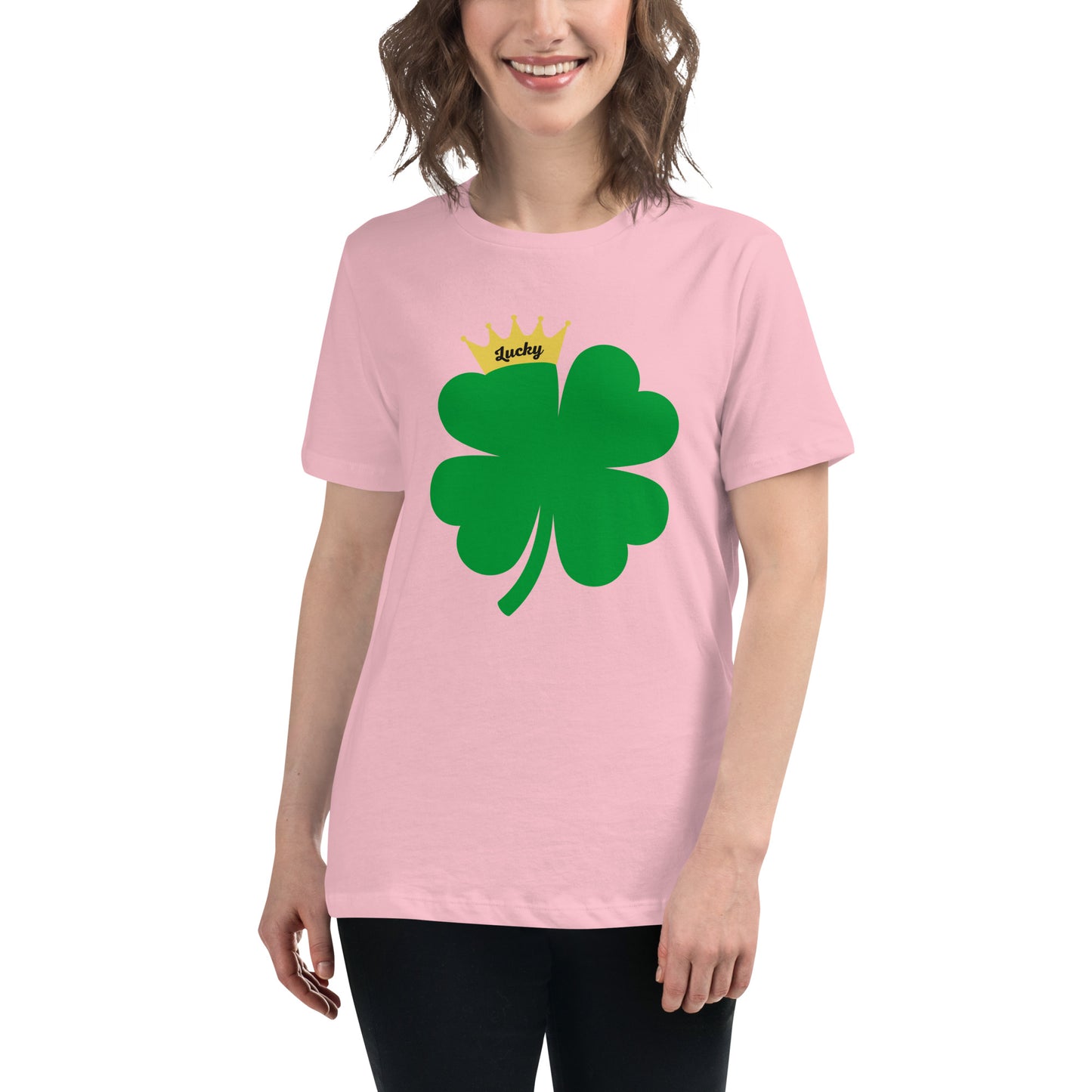Lucky Crown Clover Women's Relaxed T-Shirt