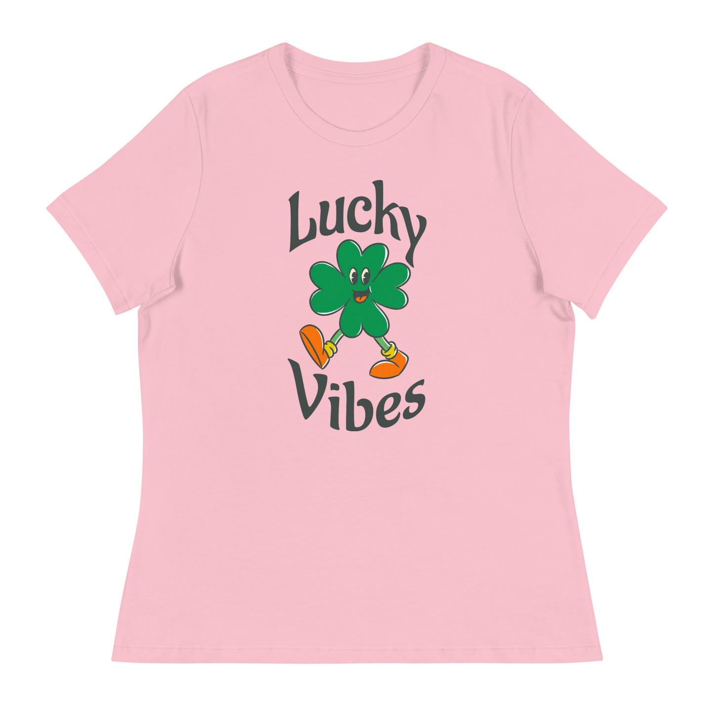 Lucky Vibes Clover Women's Relaxed T-Shirt