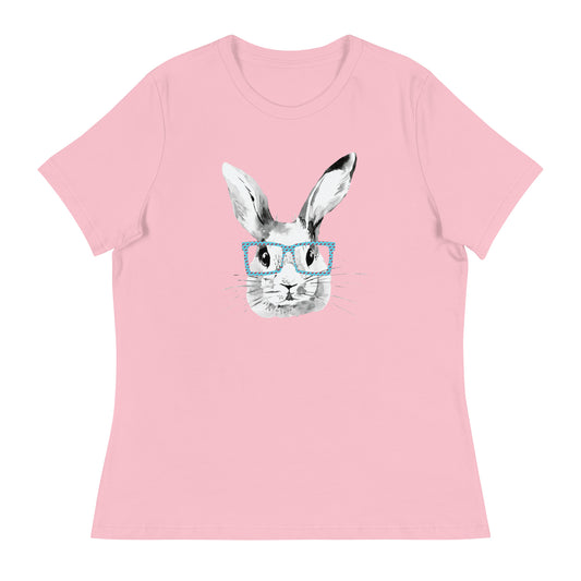 Easter Bunny with glasses Women's Relaxed T-Shirt