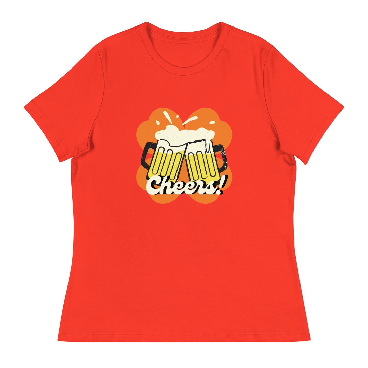 Beer Cheers Lucky Clover Women's Relaxed T-Shirt