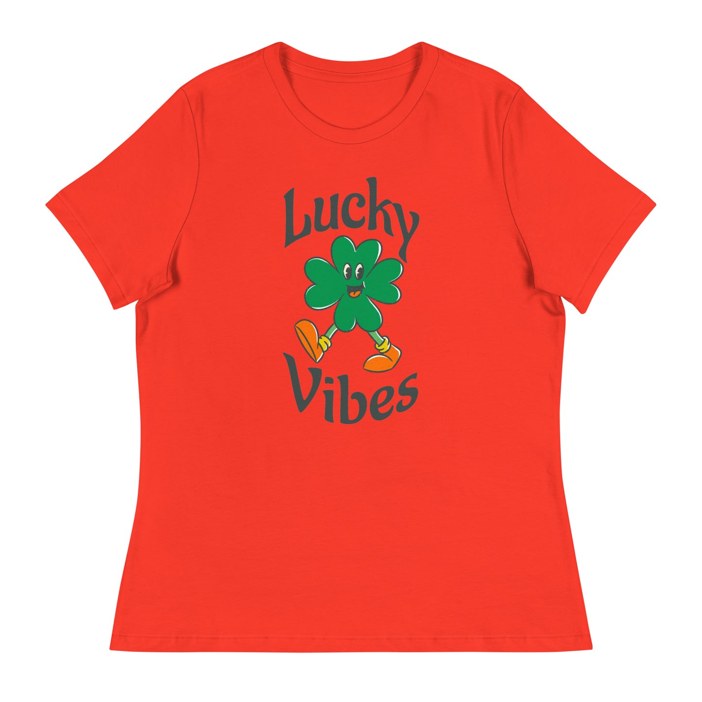 Lucky Vibes Clover Women's Relaxed T-Shirt
