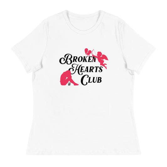 Cupid's "Broken Hearts Club" Women's Relaxed T-Shirt