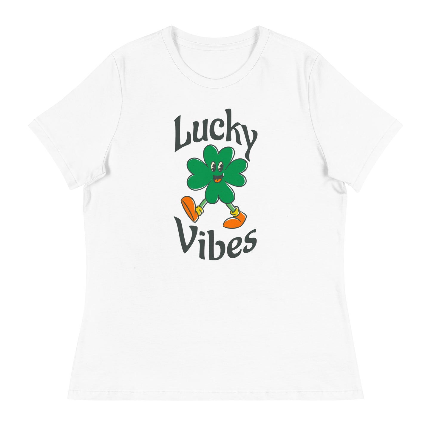 Lucky Vibes Clover Women's Relaxed T-Shirt